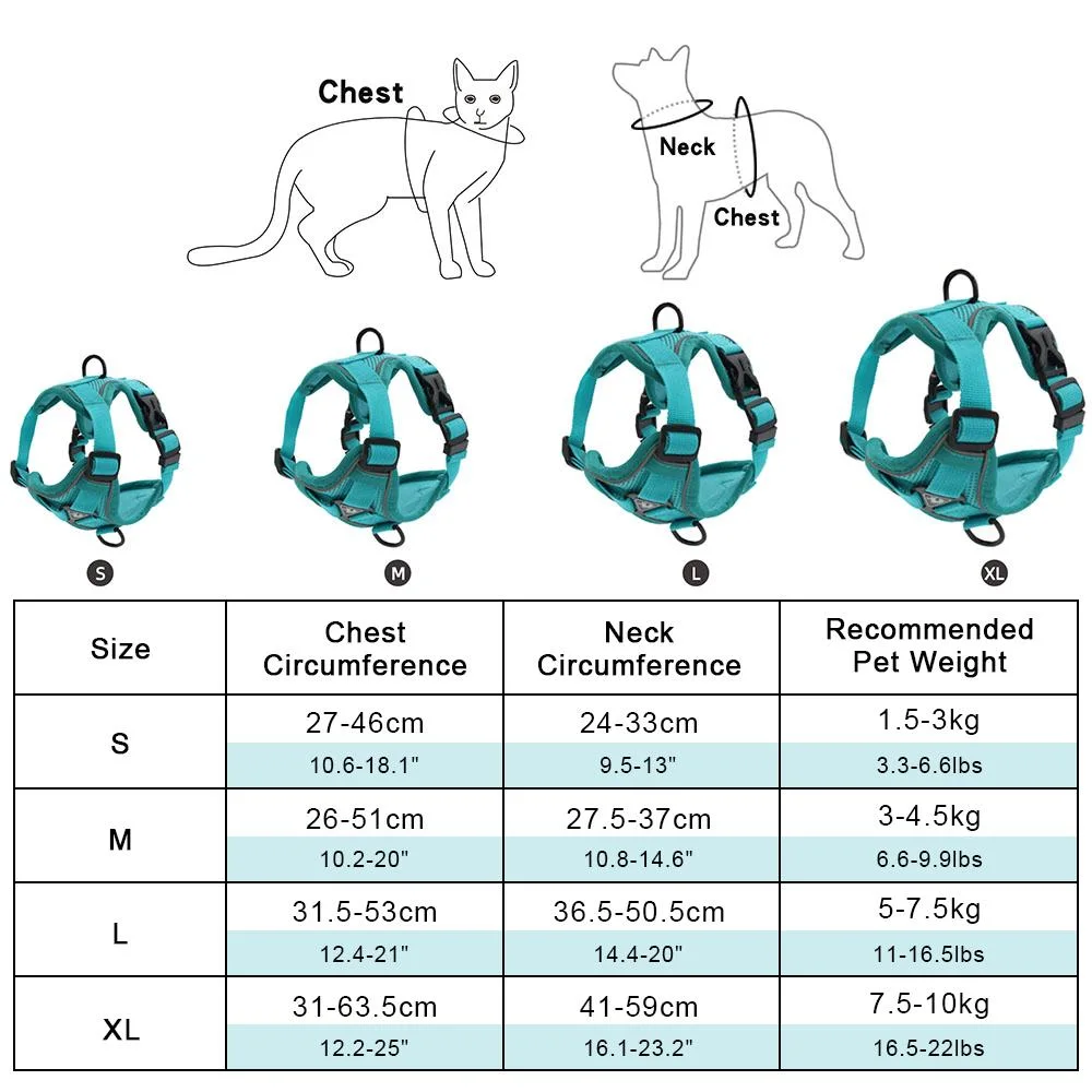 Dog Vest Strap Adjustable Reflective Breathable Pet Accessories Dog Harness