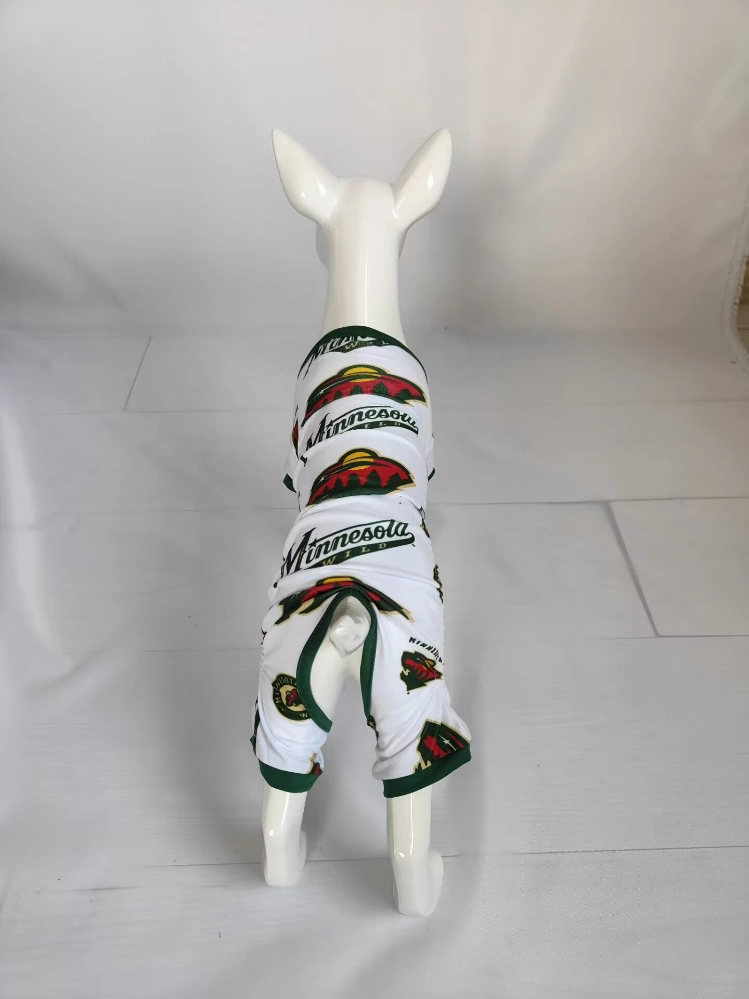 Digital Printed Cool Dog Outfits Designer Funny Pup Crew Small Dog Pajamas