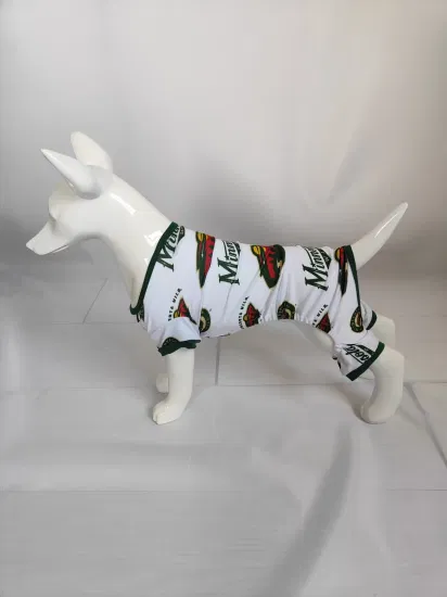 Digital bedruckte, coole Hunde-Outfits, Designer-Pyjamas mit lustigem Pup-Crew für kleine Hunde